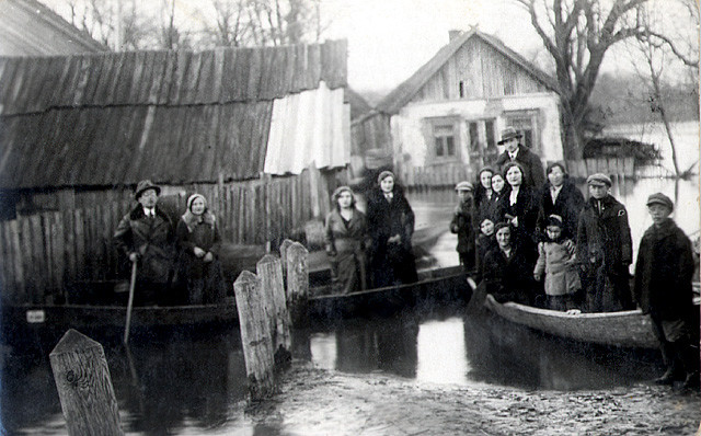 Паводок в Давид-Городке, 30-е года ХХ столетия