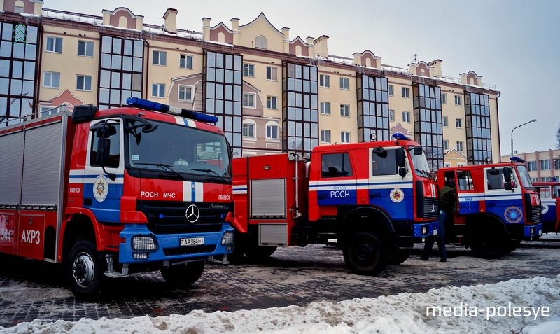 В 2016 году Пинский ГРОЧС получил семь единиц спецавтотехники