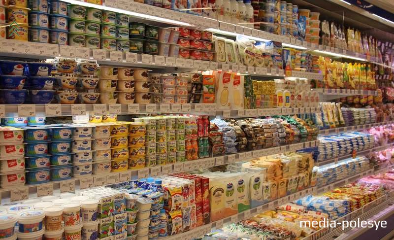 Широкий выбор молочной продукции