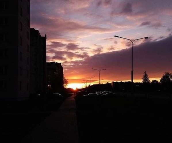 #belarus #sunset #town #luninets #лунинец #город #закат #Беларусь