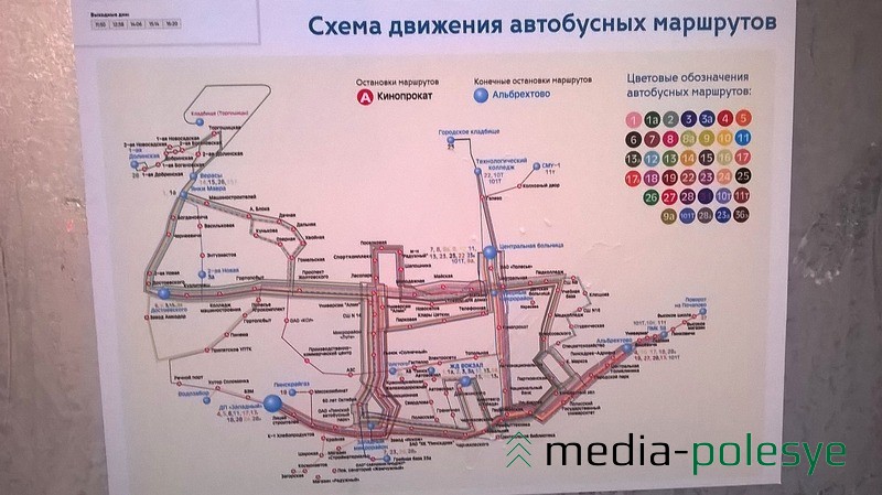 Для удобства пассажиров - схема движения городских автобусов