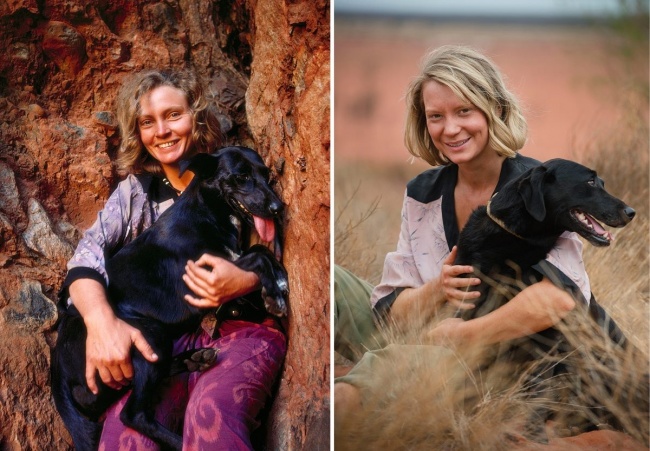 © Robyn Davidson с собакой Diggity in 1977 (photo by Rick Smolan) /   © South Australian Film Corporation site  