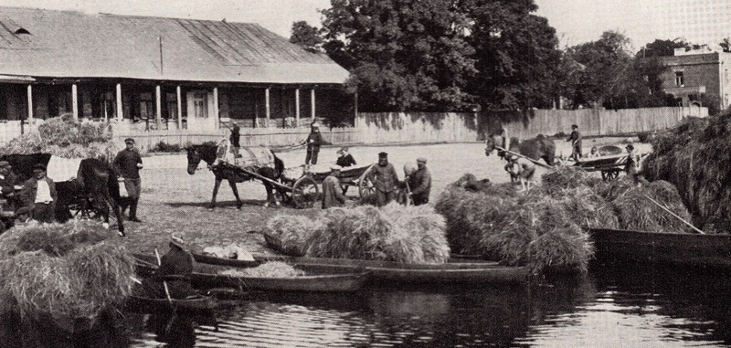 Пінск. Гандаль сенам паблізу гарадскога парка, 1934 год, фота Луізы Бойд