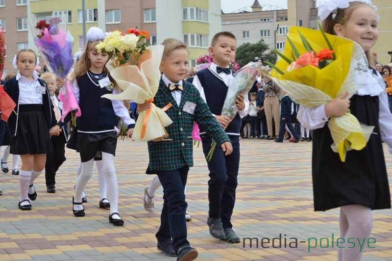 В первый день учёбы хорошее настроение