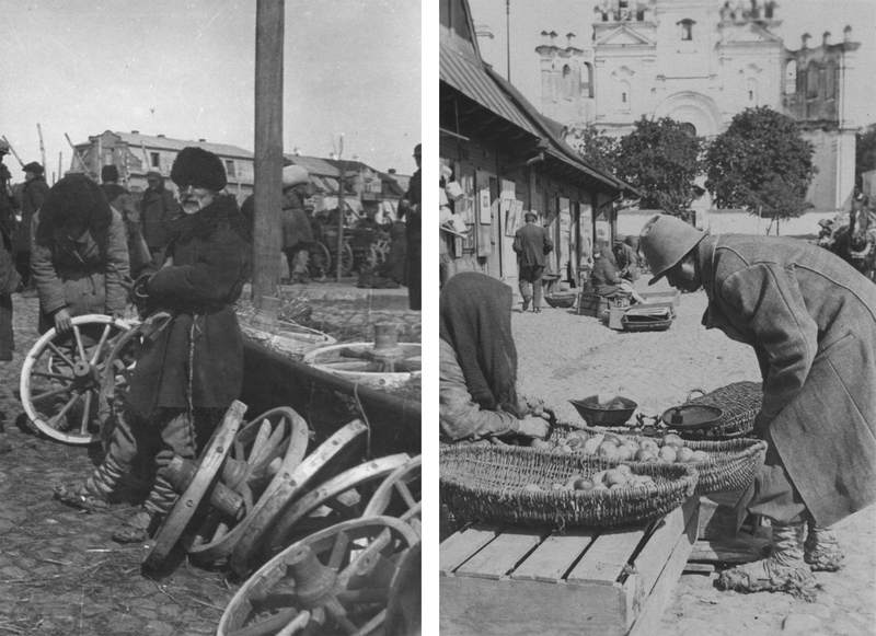 Полещук на рынке. Снова рынок и снова лапти