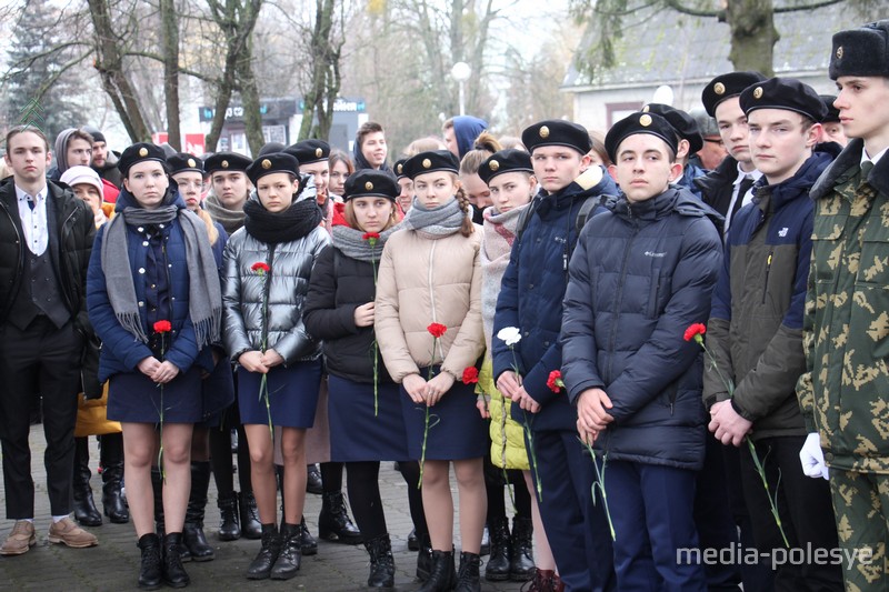 На мероприятии было много учеников «силовых» классов пинских школ