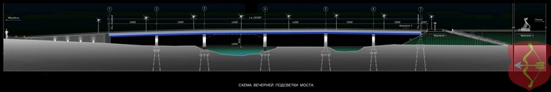 Схема подсветки моста