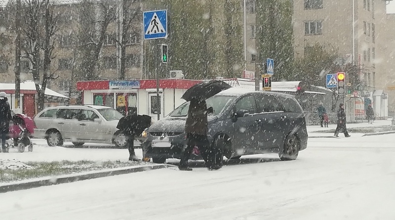 ДТП На перекрёстке улиц Рокоссовского-Студенческая, фото из соцсетей