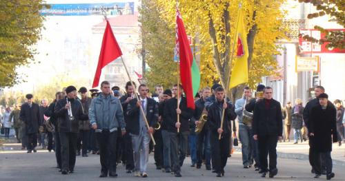 Октябрьская демонстрация в Пинске, 2011 год
