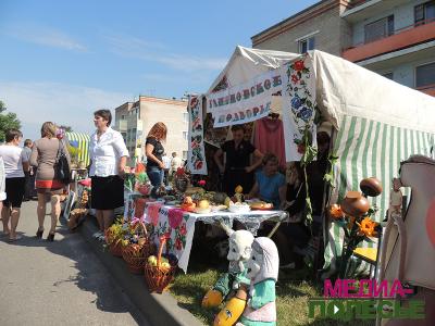 Вдоль улицы растянулись выставки сельских Советов