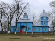 Церковь Воскресения Христова в деревне Ольманы до замены куполов