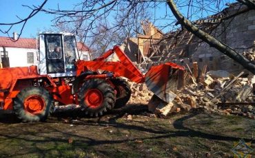 Здание снесли во время учений
