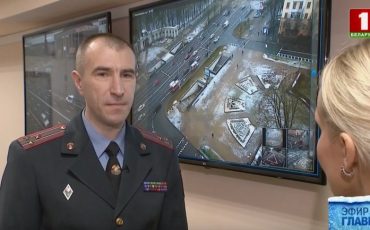 Начальник управления охраны правопорядка и профилактики милиции общественной безопасности ГУВД Мингорисполкома Александр Купченя / Фото: скриншот из видео tvr.by