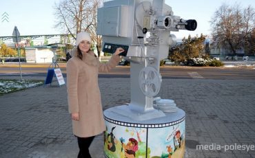 Дина Грушевская со своим творением