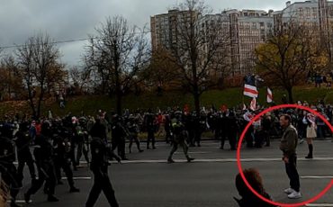 Михаил Глуховский на марше. Источник фото: spring96.org