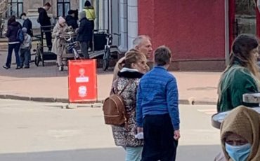 Человек, похожий на Сергея Румаса, в Киеве. Фото: соцсети