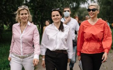 Вероника Цепкало, Светлана Тихановская, Мария Колесникова. Фото: babariko.vision