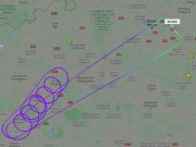 Скриншот с сайта flightradar24.com