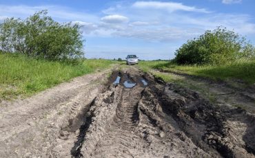 Дорога в деревню Малые Диковичи оказалась неприступной. В материале использованы фотографии 