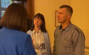 Наталья и Дмитрий Протасевичи. Скриншот видеозаписи Офиса Светланы Тихановской