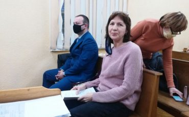Политзаключенная Лариса Тонкошкур в суде. Фото: ПЦ «Вясна».