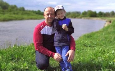 Александр Велесницкий с сыном 