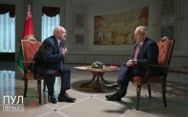 Александр Лукашенко и Стивен Розенберг. Скриншот видеозаписи 