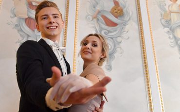 На фото Егор Черкас и Милана Куликовская