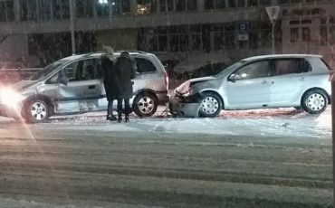 ДТП на Брестской. Фото из группы Zello «Пинск ГАИ»