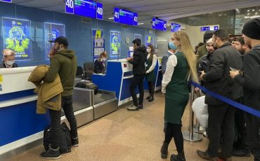 Регистрация на рейс в Ирак в минском аэропорту 2 декабря 2021 года. Фото: facebook.com/iraqi.airways.official