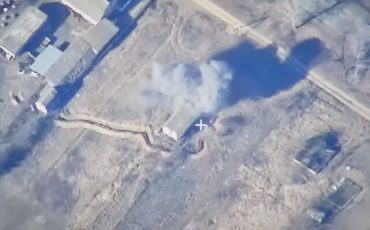 Результаты удара беспилотника ВКС РФ. Скриншот видео