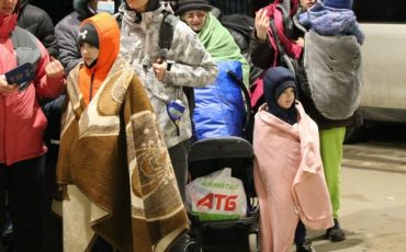 Беженцы из Украины на словацкой границе. Фото: МВД Словакии