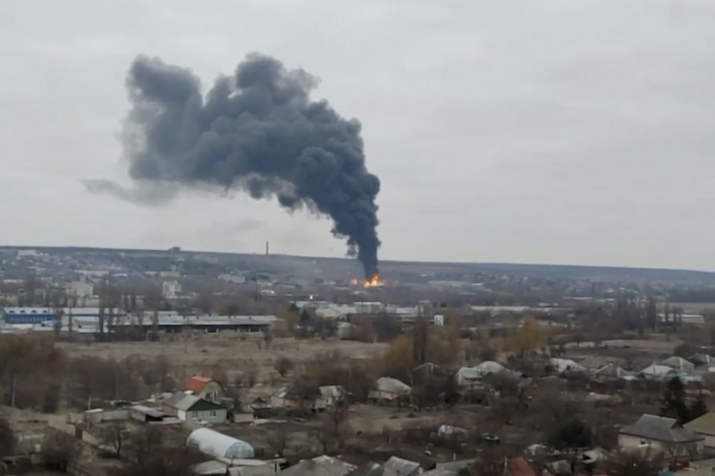 Взрыв в Луганске / Скриншот