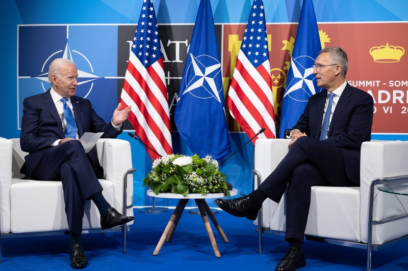 NATO Secretary General Jens Stoltenberg meets with the President of the United States, Joe Biden