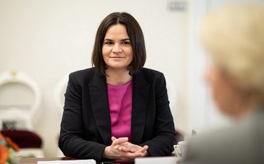 Светлана Тихановская. Фото: saeima.lv