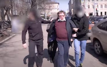 Задержание в Москве Александра Федуты. Скриншот эфира ОНТ