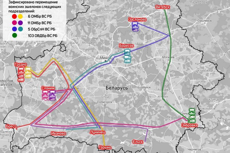 Анализ железнодорожной активности в Беларуси