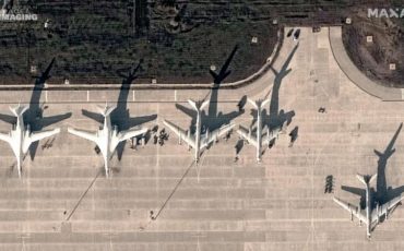 Российские бомбардировщики на аэродроме 