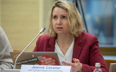 Жанна Кавелие на Форуме свободной журналистики в Вильнюсе 1 декабря 2022 года. Фото: автор для БАЖ