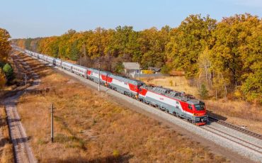 Предполагается, что это спецпоезд Владимира Путина / railgallery.ru