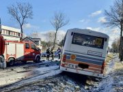 Место аварии. Фото: facebook.com/kw.psp.warszawa