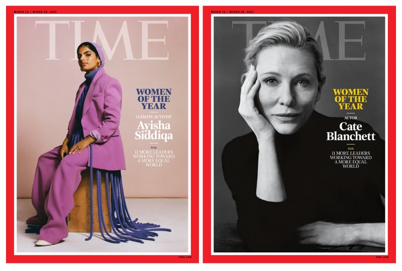 Photographs by Josefina Santos (Siddiqa) and Yana Yatsuk (Blanchett) for TIME