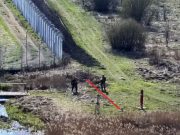 Белорусский пограничник на территории Литвы. Фото: vsat.lrv.lt