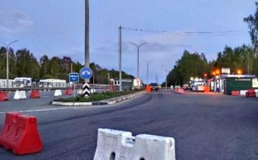 Выезд из Беларуси в Россию по трассе М1, утро 5 мая. Фото очевидца