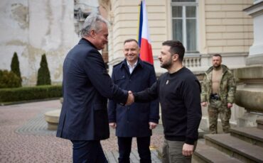 Науседа и Дуда прибыли с необъявленным визитом в Киев. Фото delfi.lt