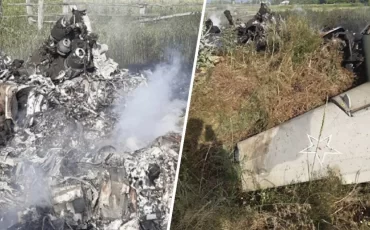 Сбитый вагнеровцами самолёт российских ВКС