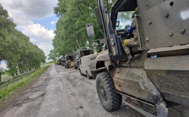 Бойцы «Польского добровольческого корпуса» во время рейда в Белгородскую область. Фото: t.me/PolskiKorpusOchotniczy