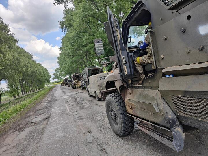 Бойцы «Польского добровольческого корпуса» во время рейда в Белгородскую область. Фото: t.me/PolskiKorpusOchotniczy