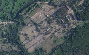 Лагерь возле деревни Цель. 30 июня 2023 г. Фото: Planet Labs / BBC Verify