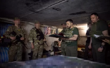 Зеленский посетил воинов на Бахмутском направлении / фото president.gov.ua